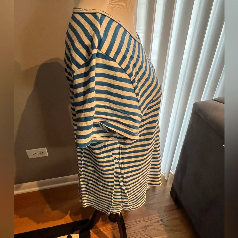 3 women’s j crew cotton striped Tshirts.   Studio tee size x-large.